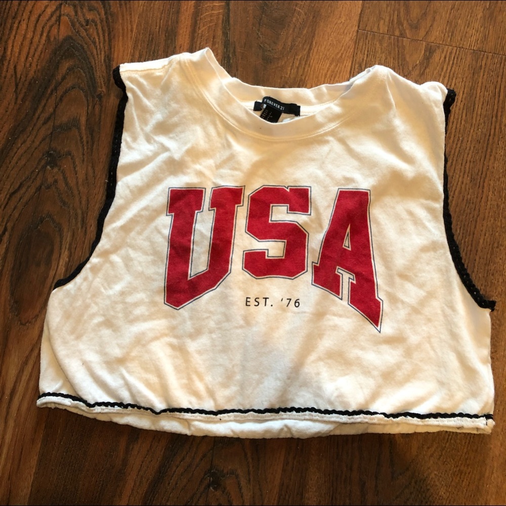 USA crop top